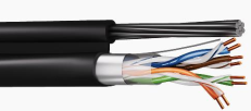 Cat. 5e F/UTP 4x2x24AWG РЕ with steel rope